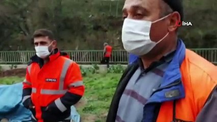 Dere debisi yükseldi, işçiler suya kapıldı: 1 ölü, 1 yaralı