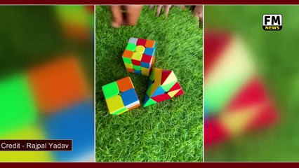 Rajpal Yadav's Daughter Extraordinary Talent Solving Cube in Just One Min