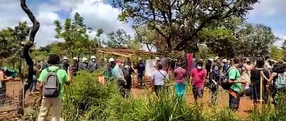 Polícia Militar avança sobre barracos a pontapés / Ed Alves