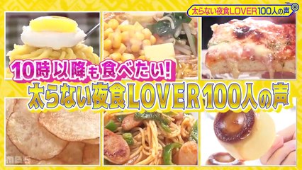 教えてもらう前と後 2021年4月5日第116回「太らない夜食LOVER100人の声」-(edit 2/2)