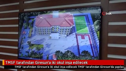 TMSF tarafından Giresun'a iki okul inşa edilecek