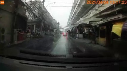 Severe Wind Closes Road on Its Own