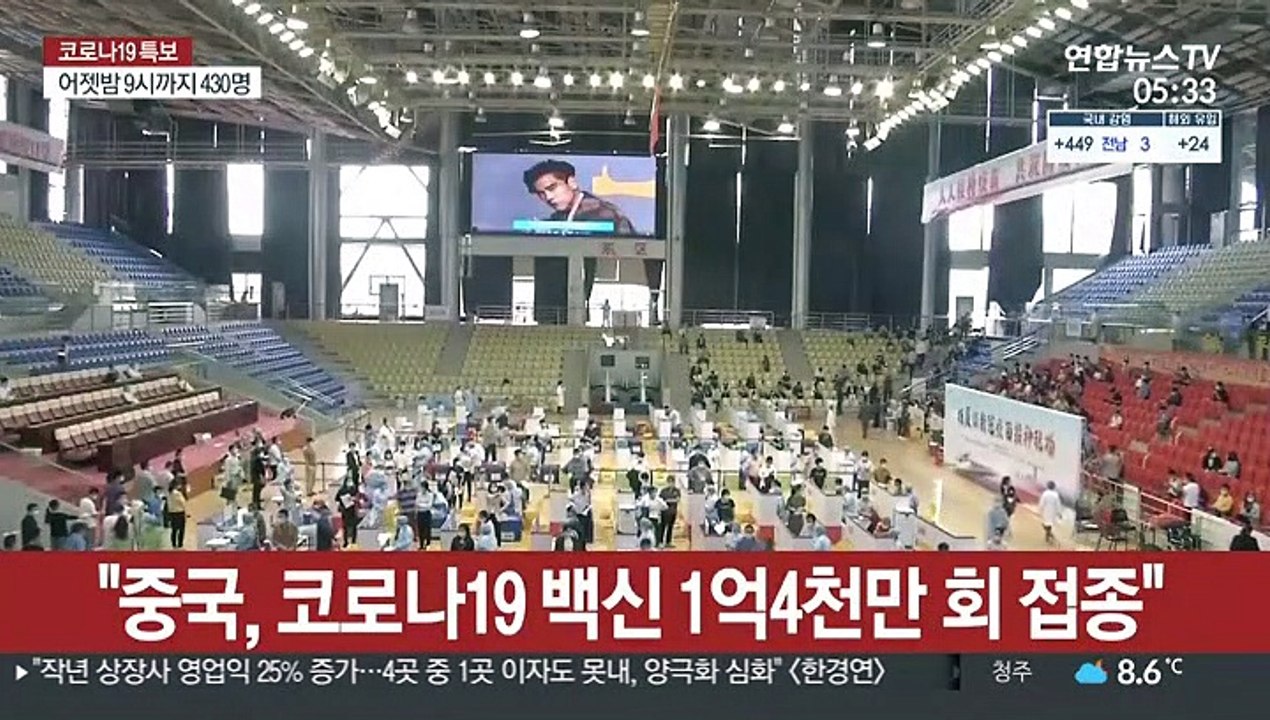 14억 인구 중국, 코로나 백신 1억4천만회 접종