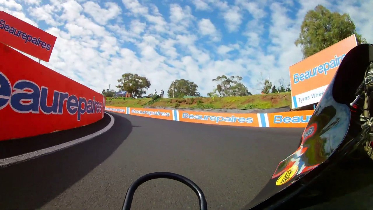 Sidecar POV with Motorcyclist on Race Track