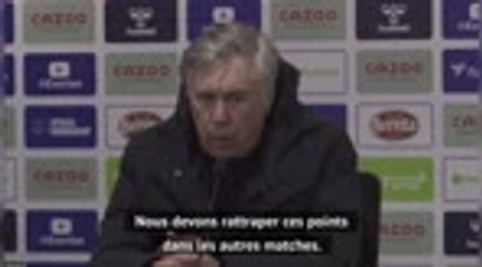 30e j. - Ancelotti : "On a perdu 2 points qu'il faudra récupérer"