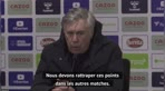 30e j. - Ancelotti : On a perdu 2 points qu'il faudra récupérer