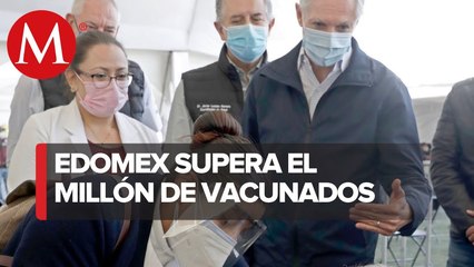 Alfredo del Mazo da banderazo a vacunación covid en 77 municipios