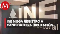 INE niega 10 registros de candidatos a diputados por inconsistencias