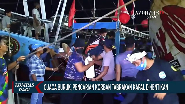 Cuaca Buruk, Pencarian Korban Tabrakan Kapal di Perairan Indramayu Dihentikan Sementara