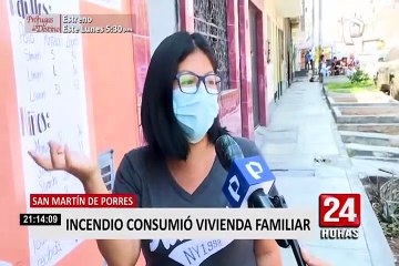 SMP: joven puso en riesgo su vida para rescatar a perrita de incendio en vivienda