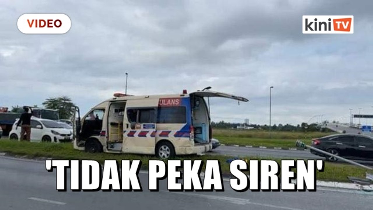 Tidak peka siren punca kemalangan van dan ambulans
