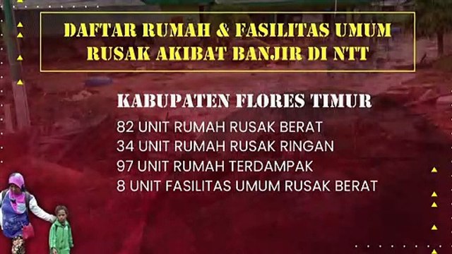 Daftar Fasilitas Umum yang Terdampak Banjir NTT
