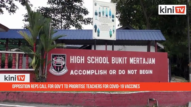 Opposition reps call for gov't to prioritise teachers for Covid-19 vaccines
