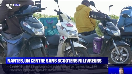 À Nantes, la mairie limite l'accès du centre-ville aux scooters