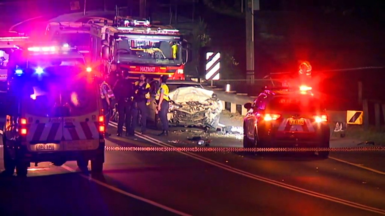 Police search for two men after multiple Sydney crashes