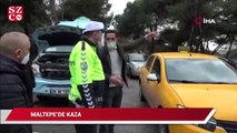 Önüne yaya fırlayan araç sürücüsü, direksiyonu kırınca minibüse çarptı