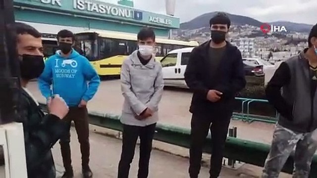 Kısıtlamada yakalanan 8 kaçak göçmen, düğüne gidiyormuş