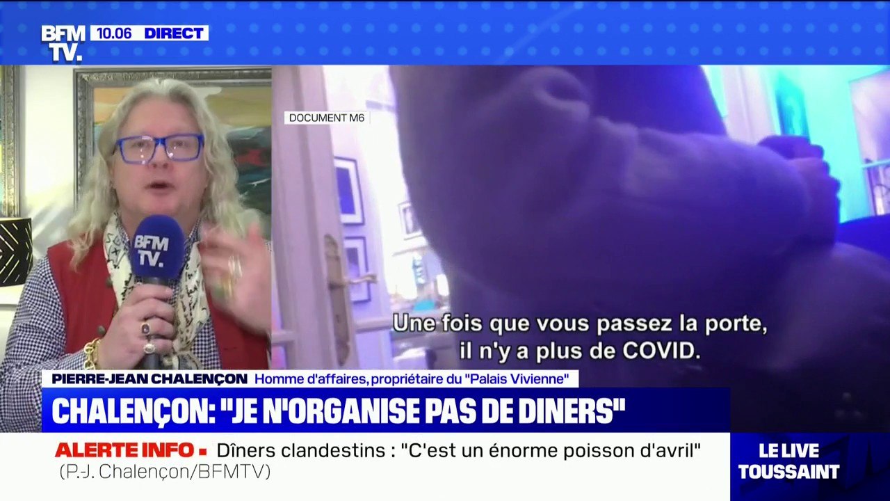 Pierre-Jean Chalençon: "C'était une soirée pour faire des photos, pour montrer aux entreprises le palais Vivienne"