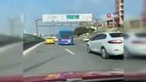 İstanbul trafiğinde ''minibüslü'' maganda kamerada!