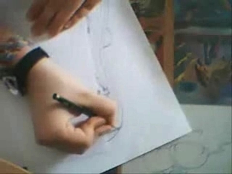 Dessin manga Inoue de Bleach ac mask Hollow