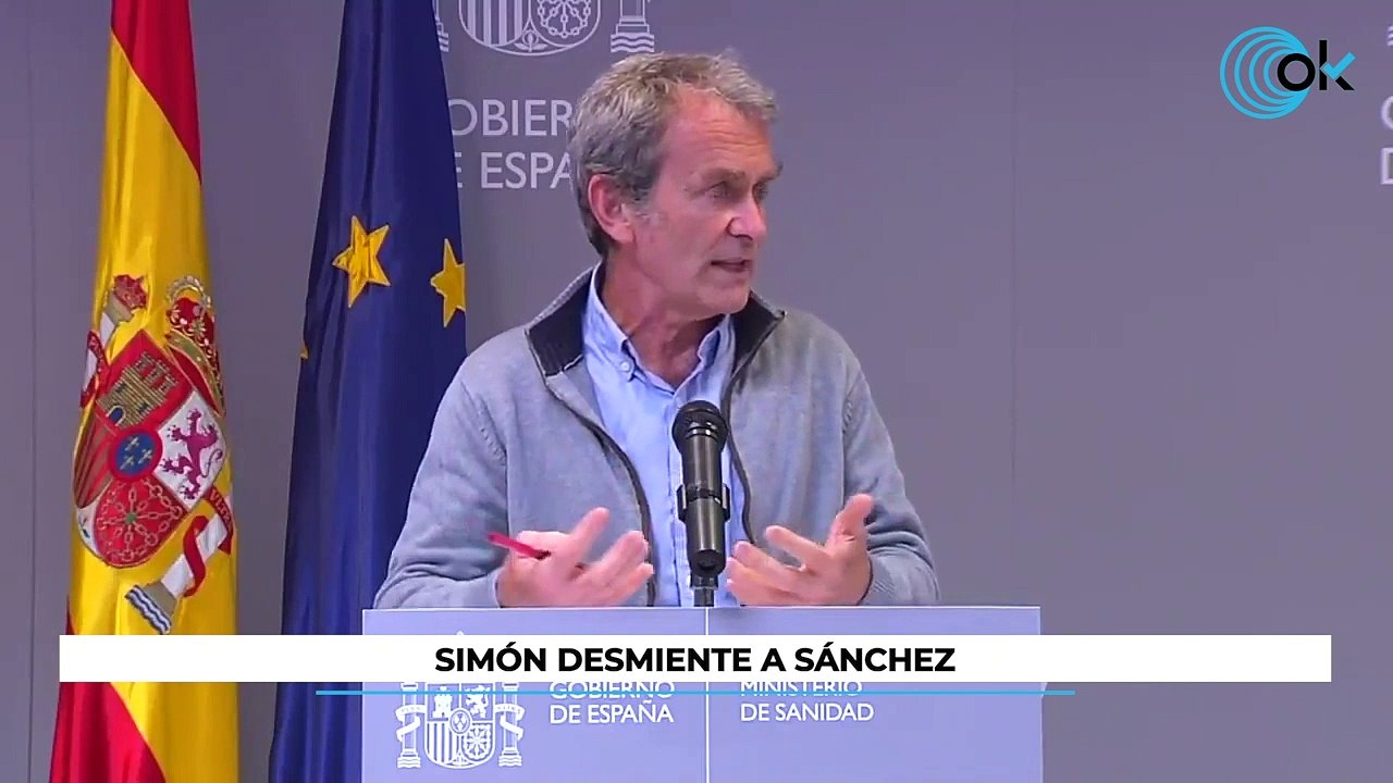 Simón desmiente a Sánchez