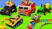 Fire Truck, Tractor, Excavator, Police Cars & Train Ride On - Toy Vehicles Surprise for Kids