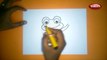 Cartoon Frog Drawing | How To Draw A Cartoon Frog | Easy Step By Step Drawing For Kids