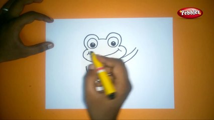 Cartoon Frog Drawing | How To Draw A Cartoon Frog | Easy Step By Step Drawing For Kids