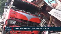 Diduga Rem blong, Truk Tabrak Rumah di Klaten