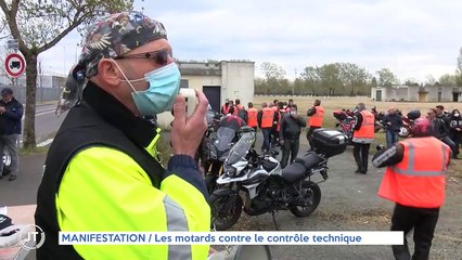 MANIFESTATION / Les motards contre le contrôle technique
