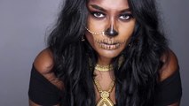 Easy Halloween Skull Makeup Tutorial 2017 | Indian/Tamil Inspired