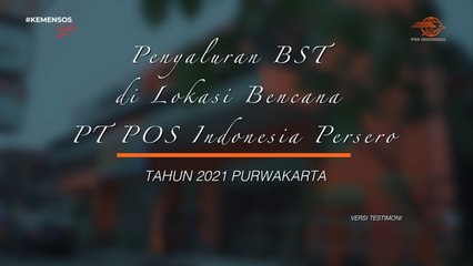 Penyaluran BST di Lokasi Bencana