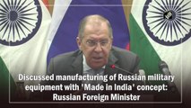 Sergei Lavrov, Jaishankar discuss Russian military manufacturing in India