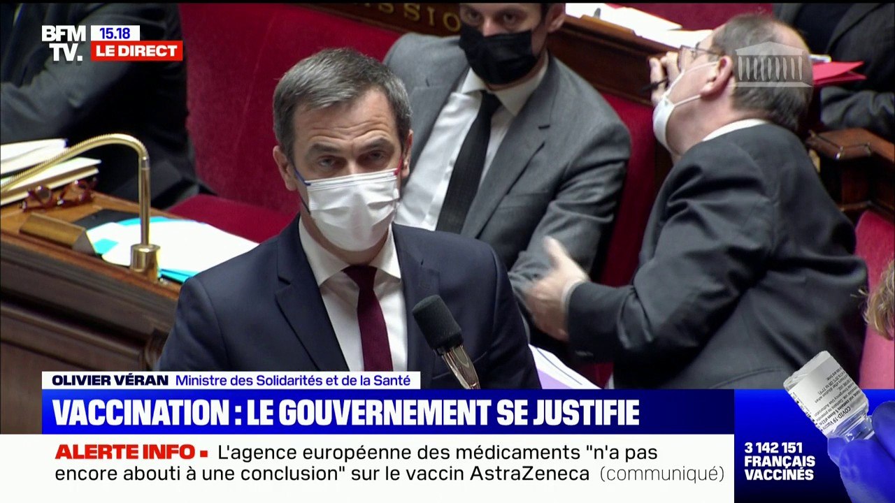 Olivier Véran : " Nous recevons 12 millions de doses de vaccins en avril"