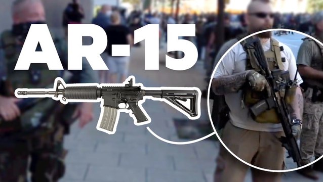 We decoded the guns people bring to protests and rallies across the US
