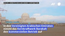 Erstes Atomkraftwerk in Arabien nimmt kommerziellen Betrieb auf