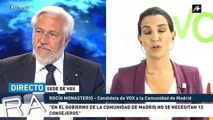 Rocío Monasterio: 'El Sanchismo no es el camino, es un gobierno negligente y criminal'