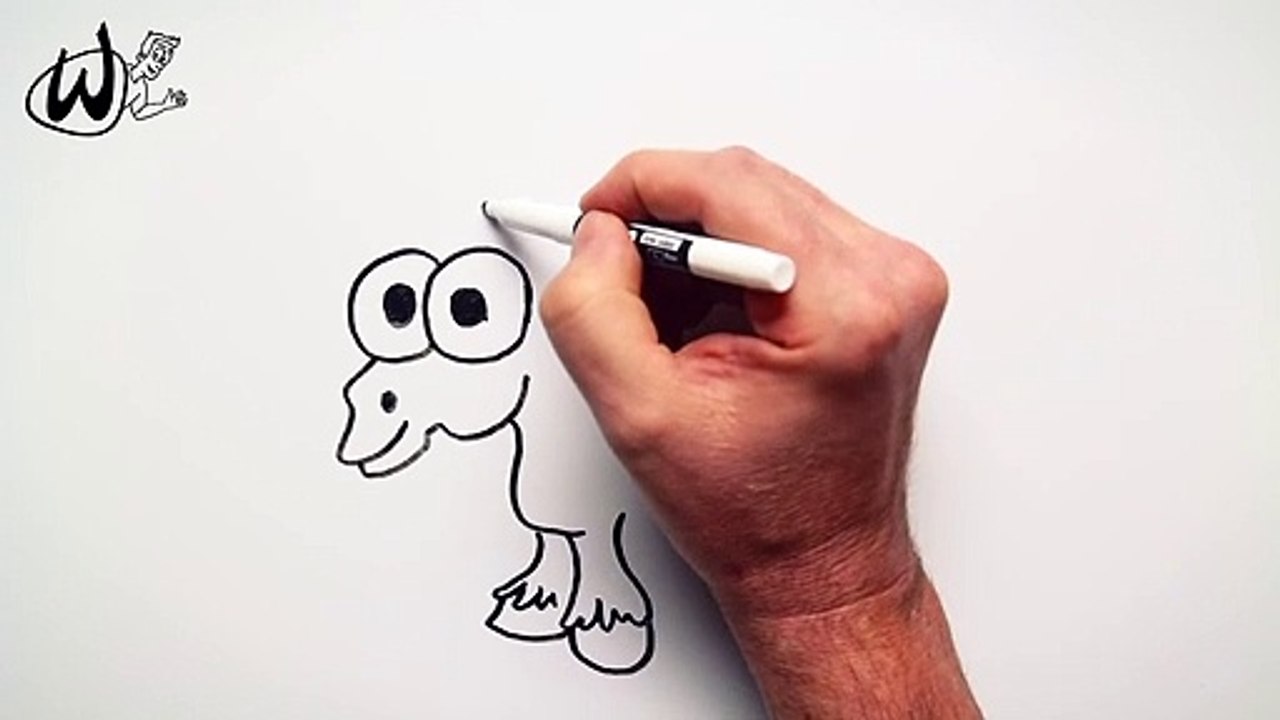 How To Draw A Cute Unicorn - Drawing Doodle Words To Cartoon
