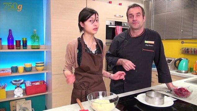 Vacherin glacé à la vanille et aux framboises