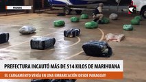 Prefectura incautó más de 514 kilos de marihuana