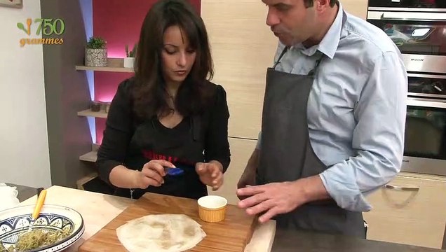 Pliage de briouate façon mini-pastilla