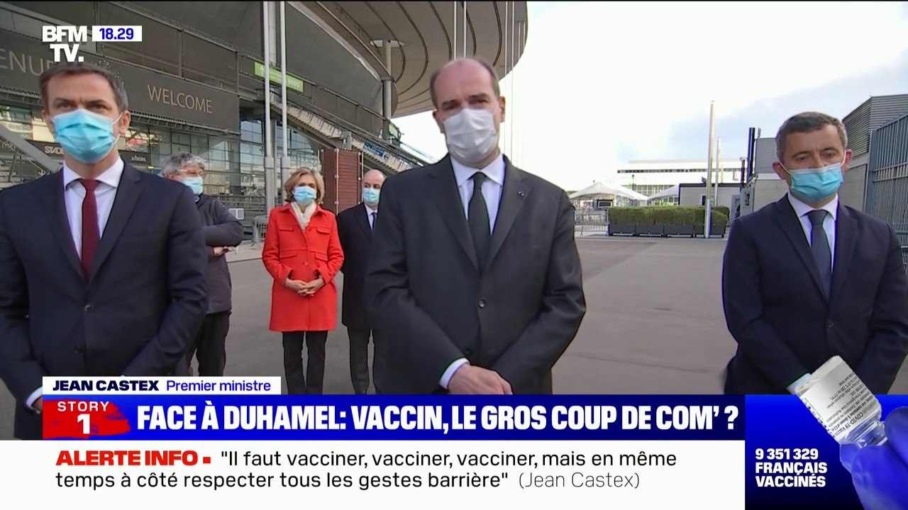 Jean Castex: "Il faut vacciner, vacciner, vacciner, mais à côté il faut impérativement maintenir les gestes barrières"