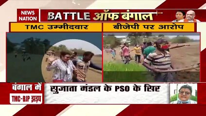 TMC Candidate Sujata Mandal attacked