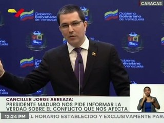 Canciller Arreaza: Frontera colombiana es controlada por clanes y estructuras del crimen organizado
