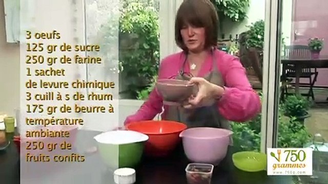 Cake aux fruits confits