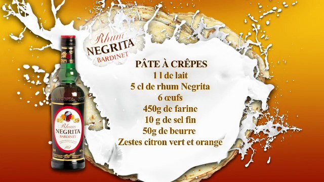 Pâte à crêpes au rhum Negrita
