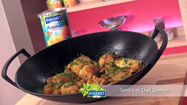 Poulet à l'ananas à l'aigre douce