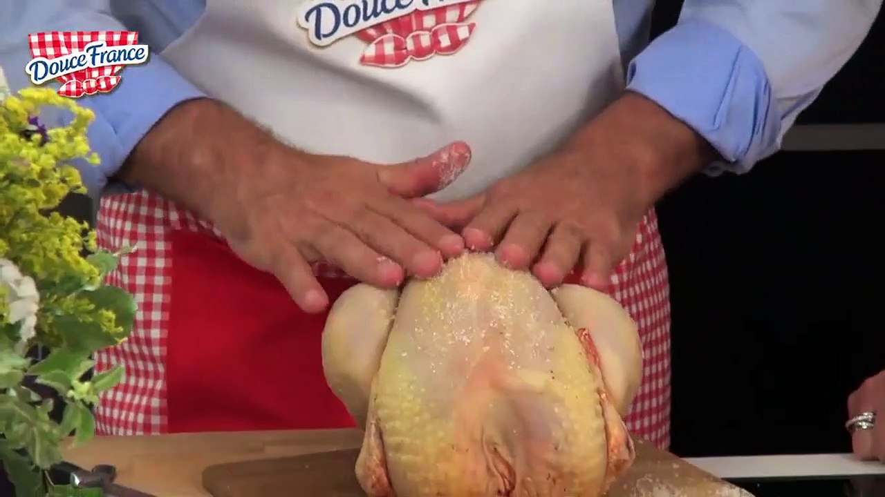 Chapon aux girolles, sauce foie gras