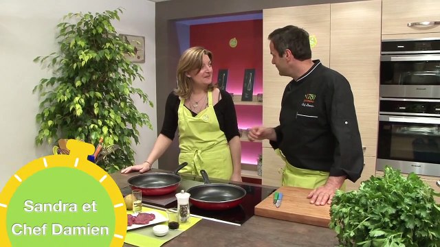 Noisettes d'agneau aux poires