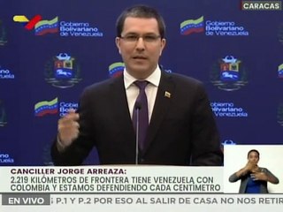 Arreaza: Colombia acusa a Venezuela de narcoestado cuando ellos producen el 80% de drogas del mundo